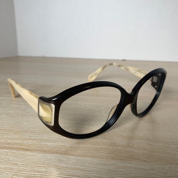 Oliver Peoples Black and Cream FRAMES ONLY main image 4